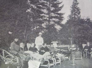 34 Hailey sat under pine trees Bristol University